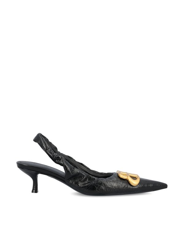 Slingback Monaco realizzate in pelle di agnello.