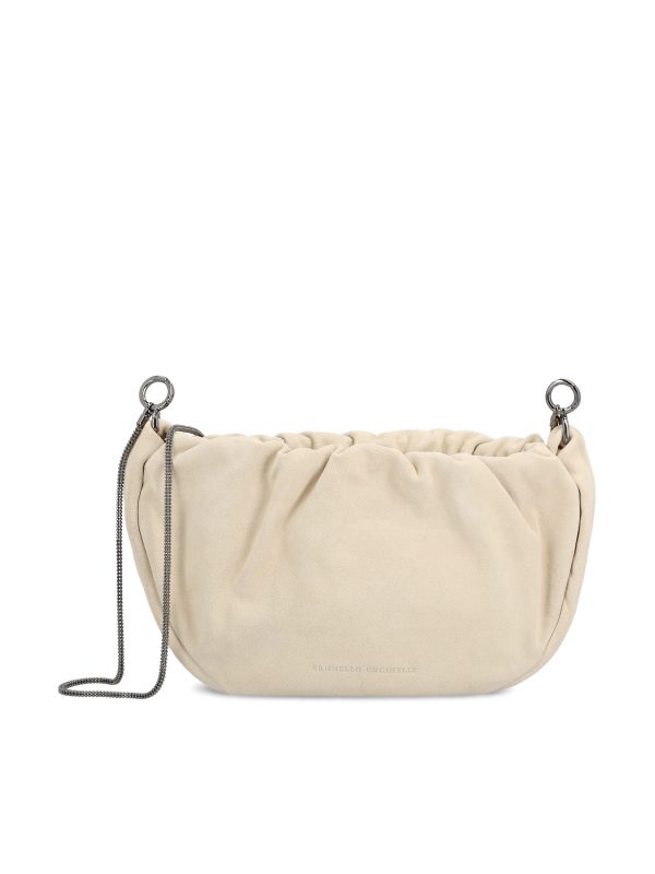 Borsa Hobo Brioche realizzata in pelle.