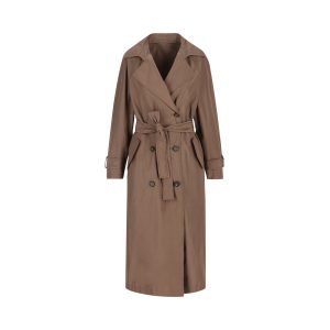 Trench realizzato in poliestere e cotone.