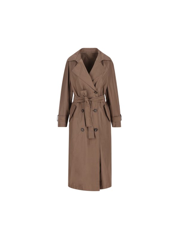 Trench realizzato in poliestere e cotone.