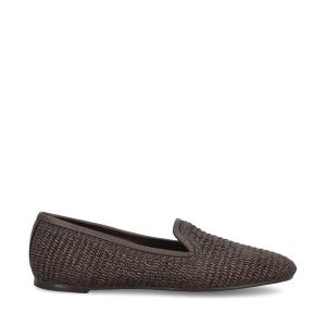 Slipper realizzate in cotone e poliammide.