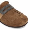 Slipper realizzate in pelle scamosciata di vitello. — изображение 4