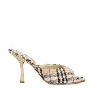 Mule Mews alte in misto lino Check.