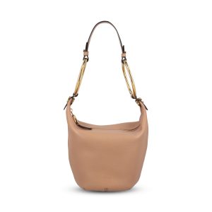 Borsa Bracelet piccola in pelle di bufalo granata.