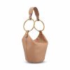 Borsa Bracelet piccola in pelle di bufalo granata. — изображение 3