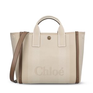 Tote Bag Chloé Carry in tela di cotone.