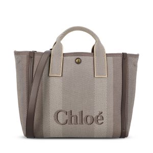 Tote Bag Chloé Carry in tela di cotone.