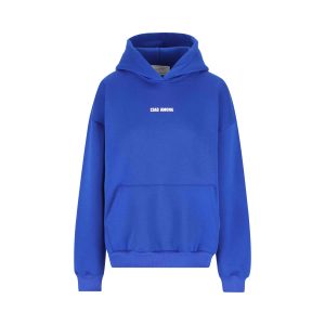 Felpa con cappuccio oversize con stampa puffy.