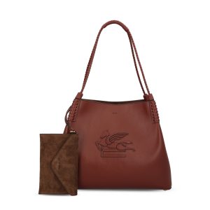 Borsa Shopping Libra media in pelle.