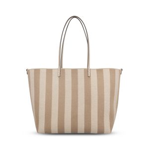 Borsa Shopping reversibile realizzata in jacquard.