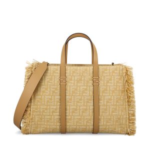 Borsa realizzata in tessuto jacquard.