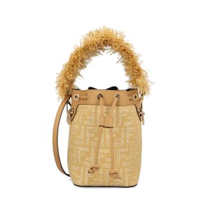 Borsa realizzata in tessuto jacquard.