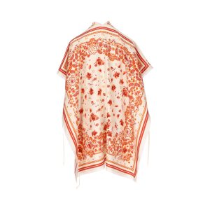 Poncho in seta.