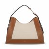 Borsa realizzata in pelle e tessuto. — изображение 2