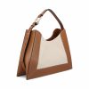 Borsa realizzata in pelle e tessuto. — изображение 3