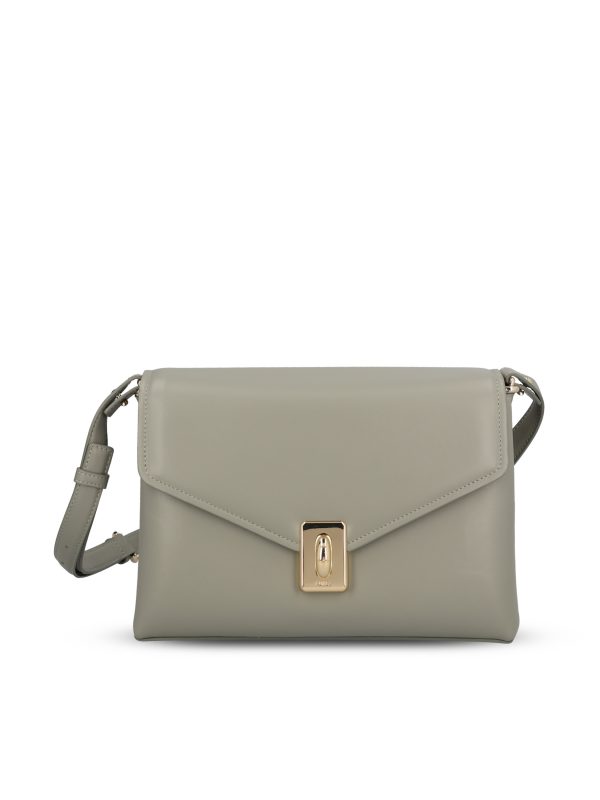 Borsa realizzata in pelle liscia.