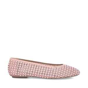 Ballerine realizzate in rete trasparente.