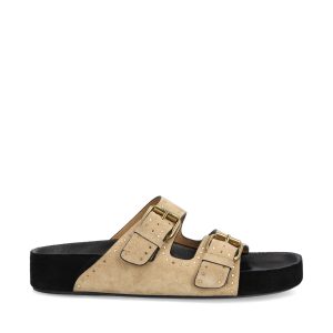 Sandali realizzati in pelle di vitello.
