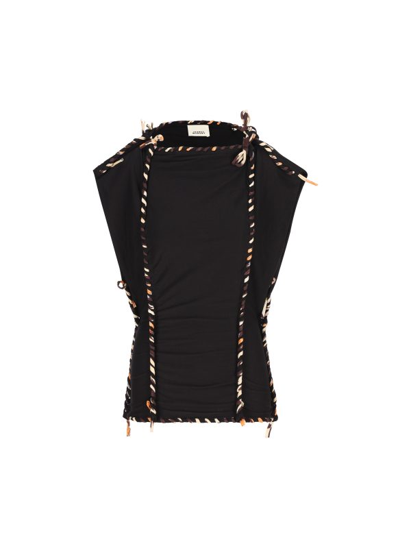 Top realizzato in cotone.