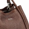 Borsa realizzata in tessuto effetto rafia. — изображение 4