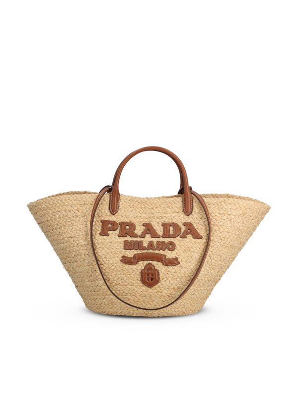 Borsa realizzata in rafia.