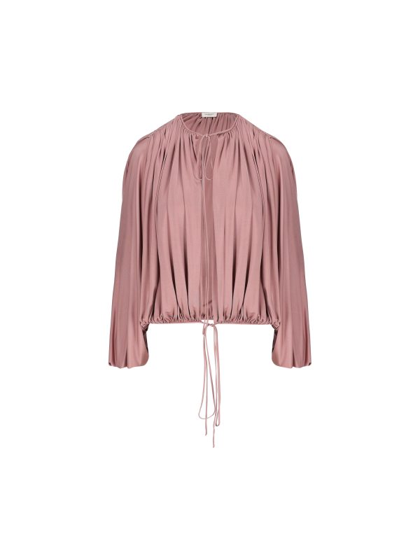 Blusa realizzata in viscosa certificata.