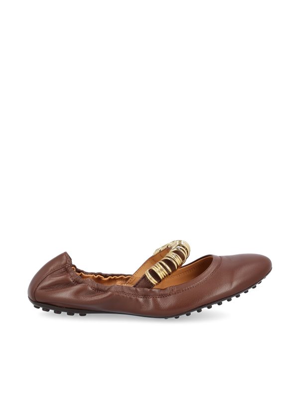 Ballerine realizzate in pelle.