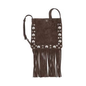 Borsa a spalla realizzata in suede.