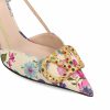 Slingback realizzate in tessuto. — изображение 4