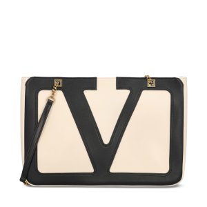 Tote bag realizzata in pelle di agnello.