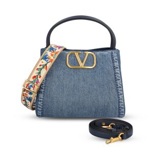 Borsa a mano realizzata in denim