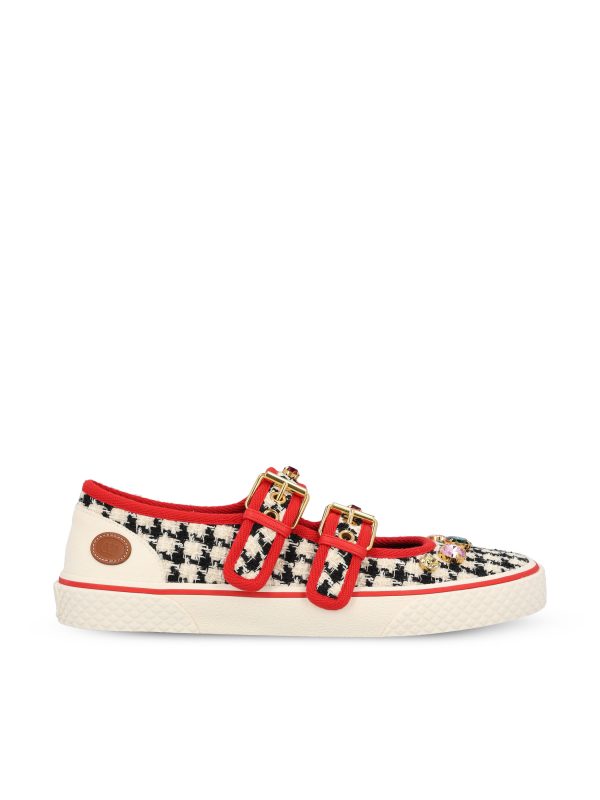 Sneakers Dollyboard in pied de poule.