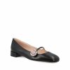 Ballerina Mary-Jane Preshoes in capretto con bottone gioiello. — изображение 2