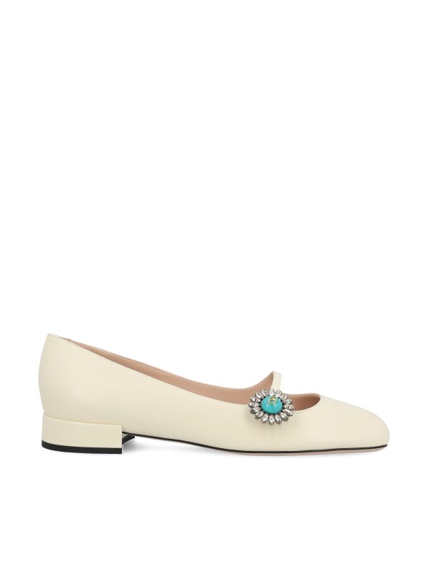 Ballerina Mary-Jane Preshoes in capretto.