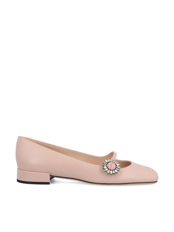 Ballerina Mary-Jane Preshoes in capretto.