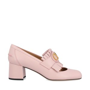 Décolleté Vlogo Signature in pelle liscia.