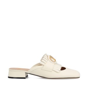 Slipper Vlogo Signature in pelle liscia.
