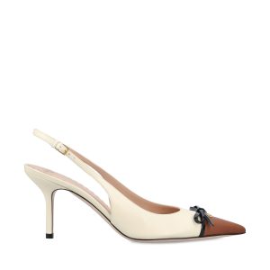 Slingback realizzate in pelle