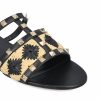 Slide Rockstud in pelle con ricamo check. — изображение 4