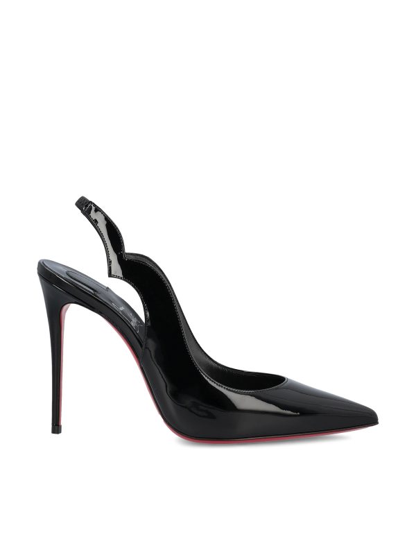 Slingback realizzate in pelle.