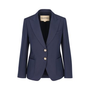 Blazer realizzato in misto lana.
