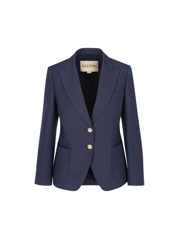 Blazer realizzato in misto lana.