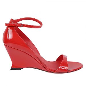 SANDALO OPEN-TOE IN VERNICE