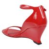 SANDALO OPEN-TOE IN VERNICE — изображение 3