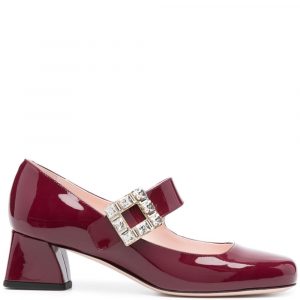 DECOLLETÉ TRES VIVIER STRASS IN VERNICE