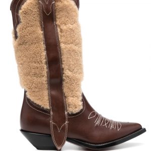 STIVALE TEXANO IN PELLE RICAMATO