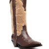 STIVALE TEXANO IN PELLE RICAMATO — изображение 4