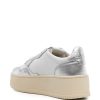 SNEAKER PLATFORM LOW IN PELLE — изображение 4