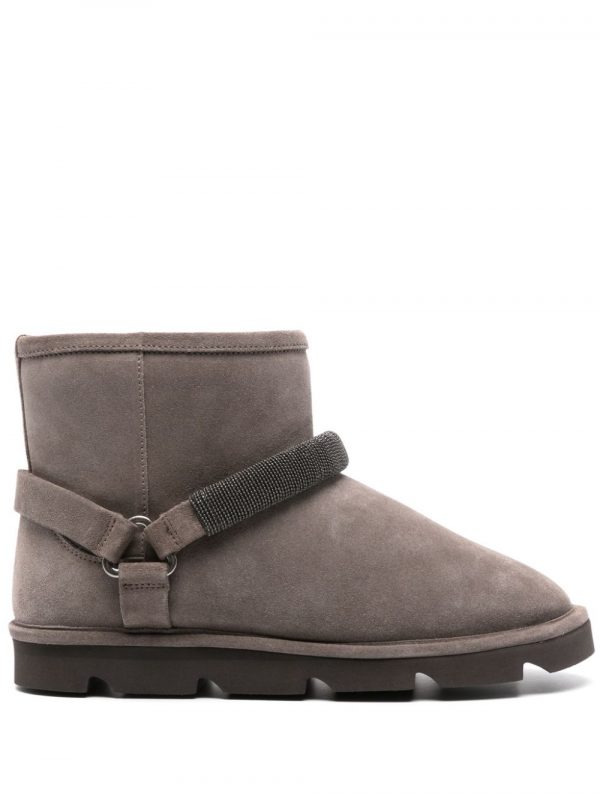 STIVALETTO IN CAMOSCIO CON INTERNO SHEARLING