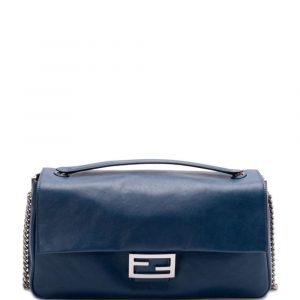 BORSA BAGUETTE CHAIN GRANDE IN PELLE